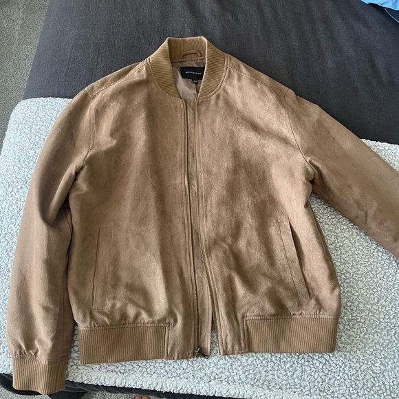 Banana Republic Other - Banana Republic vegan suede bomber jacket
